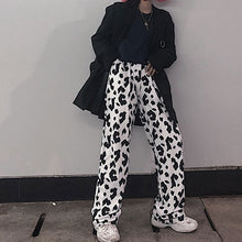 画像をギャラリービューアに読み込む, ストリート系メシアン柄ハイウエストゆったりシンプルパンツ