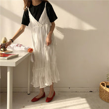 画像をギャラリービューアに読み込む, キャミソールワンピ―スカジュアル ワンピ―スレデイース韓国系