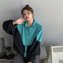 画像をギャラリービューアに読み込む, 韓国系カジュアル長袖 おしゃれシンプル シャツブラウス 春秋レデイース
