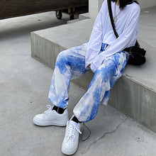 画像をギャラリービューアに読み込む, ヒップホップスタイルストリートタイダイゆったりカジュアル パンツレデイースメンズ原宿風