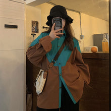 画像をギャラリービューアに読み込む, 韓国系カジュアル長袖 おしゃれシンプル シャツブラウス 春秋レデイース