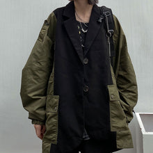 画像をギャラリービューアに読み込む, 秋カジュアル切り替え重ね着風長袖ジャケットコートレデイース原宿系
