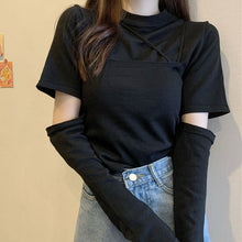 画像をギャラリービューアに読み込む, セットアップ着痩せ 可愛いプルオーバー カジュアル長袖シャツ