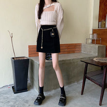 画像をギャラリービューアに読み込む, ストリート系かわいいオシャレPU Aラインスカートレデイース