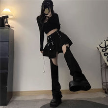 画像をギャラリービューアに読み込む, 原宿系ファッション スカートダンス洋服フリル デニム スタッズ リベット付ストリート系個性派(ミニバッグなし)
