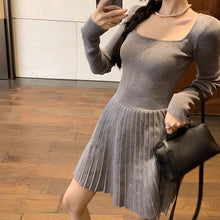 画像をギャラリービューアに読み込む, ニットセーターワンピースカジュアルレデイーズ気質韓国ファッション

