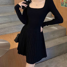 画像をギャラリービューアに読み込む, ニットセーターワンピースカジュアルレデイーズ気質韓国ファッション
