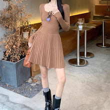 画像をギャラリービューアに読み込む, ニットセーターワンピースカジュアルレデイーズ気質韓国ファッション

