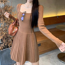 画像をギャラリービューアに読み込む, ニットセーターワンピースカジュアルレデイーズ気質韓国ファッション
