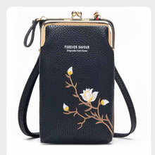 画像をギャラリービューアに読み込む, 韓国版携帯バッグ女性斜め掛け新型刺繍柄携帯バッグ財布両用
