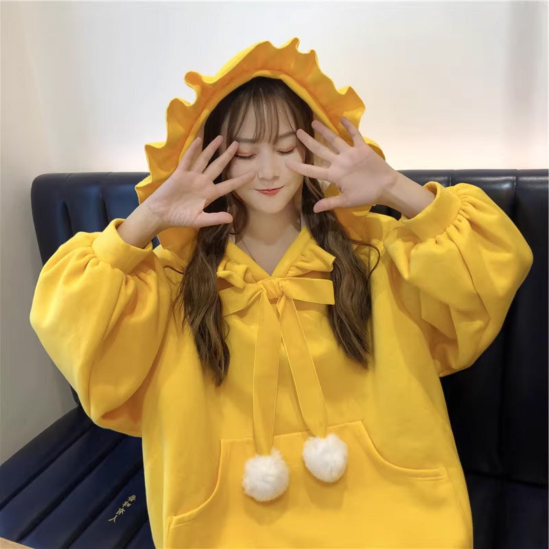 クリスマスト洋服韓国ファッションパーカー原宿系ダンス洋服トップスレデイーズレッドイエロー