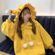 画像をギャラリービューアに読み込む, クリスマスト洋服韓国ファッションパーカー原宿系ダンス洋服トップスレデイーズレッドイエロー
