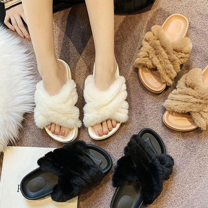 もこもこ オシャレスリッパ 可愛い冬レデイーズ室内靴