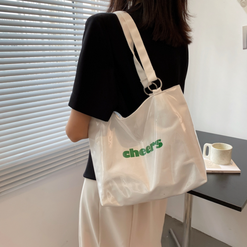 大容量シンプルキャンバス トートバッグ トート 鞄 通勤 通学