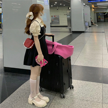 画像をギャラリービューアに読み込む, 夏のシャツワンピースレトロ  サロペットワンピース
