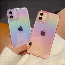 画像をギャラリービューアに読み込む, クリアiPhoneケース iPhoneカバー スマホケース プチプラ オーロラ ラメ  スケルトン 半透明 個性的 半透明
