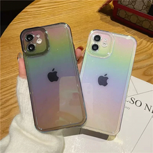 画像をギャラリービューアに読み込む, クリアiPhoneケース iPhoneカバー スマホケース プチプラ オーロラ ラメ  スケルトン 半透明 個性的 半透明
