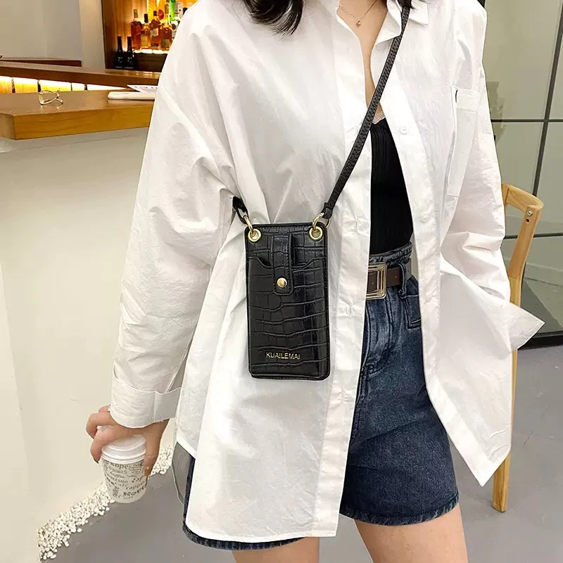 高級感をプラスする クロコ調 スマホショルダーケース スマホショルダー モバイルケース iphoneケース ミニショルダー スマホグッズ ミニバック落下防止