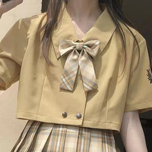 画像をギャラリービューアに読み込む, 半袖シャツ プリーツスカート ツーピース ミニスカート
