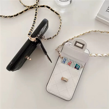 画像をギャラリービューアに読み込む, iphoneケースポケットと ショルダーストラップ付き韓国っぱ スマホグッズ ICカード iphone13ケース iphone14ケース
