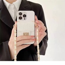 画像をギャラリービューアに読み込む, iphoneケースポケットと ショルダーストラップ付き韓国っぱ スマホグッズ ICカード iphone13ケース iphone14ケース

