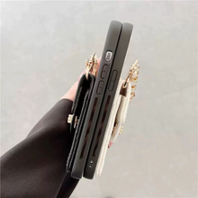 画像をギャラリービューアに読み込む, iphoneケースポケットと ショルダーストラップ付き韓国っぱ スマホグッズ ICカード iphone13ケース iphone14ケース
