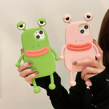 画像をギャラリービューアに読み込む, かわいいカエルさん柄 iphoneケース漫画風デザインスマホケース
