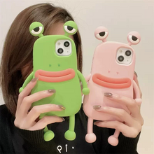 画像をギャラリービューアに読み込む, かわいいカエルさん柄 iphoneケース漫画風デザインスマホケース
