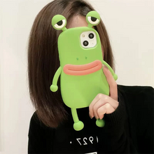 画像をギャラリービューアに読み込む, かわいいカエルさん柄 iphoneケース漫画風デザインスマホケース
