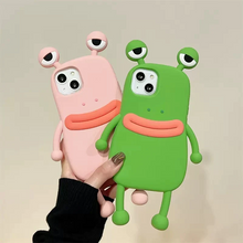 画像をギャラリービューアに読み込む, かわいいカエルさん柄 iphoneケース漫画風デザインスマホケース
