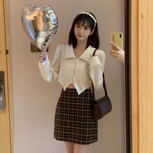 画像をギャラリービューアに読み込む, 韓国系ニット長袖シャツトップス気質通勤洋服

