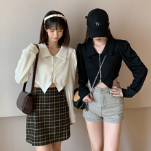 画像をギャラリービューアに読み込む, 韓国系ニット長袖シャツトップス気質通勤洋服

