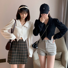 画像をギャラリービューアに読み込む, 韓国系ニット長袖シャツトップス気質通勤洋服
