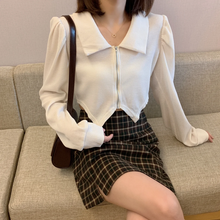 画像をギャラリービューアに読み込む, 韓国系ニット長袖シャツトップス気質通勤洋服
