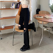 画像をギャラリービューアに読み込む, 原宿系ダンス洋服チェーン付きハイウエストパンツ
