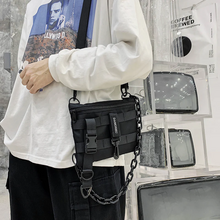 画像をギャラリービューアに読み込む, 普段使いにチェーン付き サコッシュ バッグ 韓国ストリート系 メンズライク
