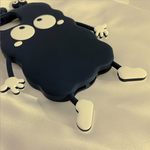 画像をギャラリービューアに読み込む, 韓国っぽスマホ ケースiPhoneケース 白黒 マスコットもこもこケース
