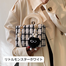 画像をギャラリービューアに読み込む, バッグチェック柄 ミニショルダーバッグ
