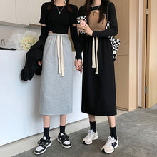画像をギャラリービューアに読み込む, レトロ合わせやすいオシャレロングスカート通勤ガーリー
