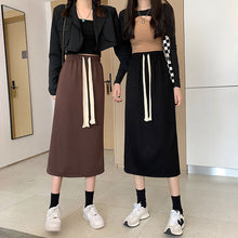 画像をギャラリービューアに読み込む, レトロ合わせやすいオシャレロングスカート通勤ガーリー
