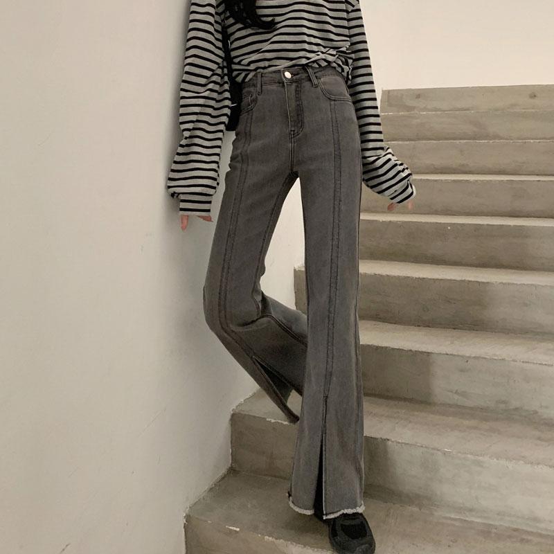 カジュアルダメージ加工個性派パンツ