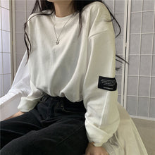 画像をギャラリービューアに読み込む, 韓国系カジュアル ロン 長袖 Tシャツ トップス男女兼用
