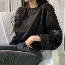 画像をギャラリービューアに読み込む, 韓国系カジュアル ロン 長袖 Tシャツ トップス男女兼用

