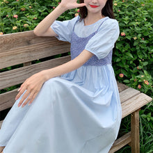 画像をギャラリービューアに読み込む, レトロ韓国系花柄かわいい気質フラワービスチェとワンピースセットアップ

